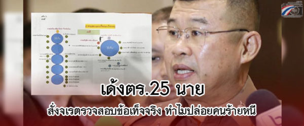 ย้าย 25 ตำรวจ ร่วมงานเลี้ยงบ้าน “กำนันนก” มอบจเรฯ สอบทำไมปล่อยมือปืนหนี